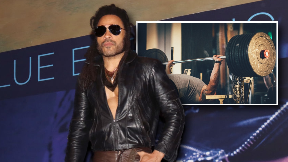 Lenny Kravitz Works Out In Leather Pants Because Of Course He Does