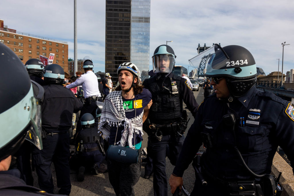 NYPD Makes Numerous Arrests After Pro-Hamas Demonstrators Block ...