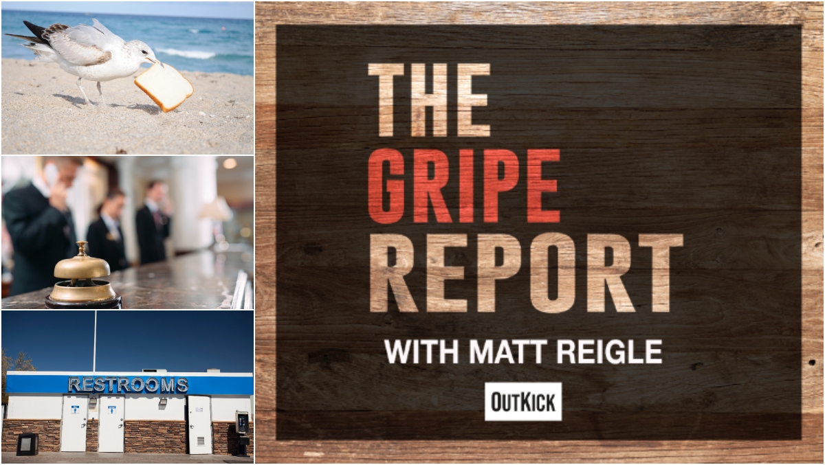 The Gripe Report Beach Eating, Hotel Clerks, Road Trip Restroom Power