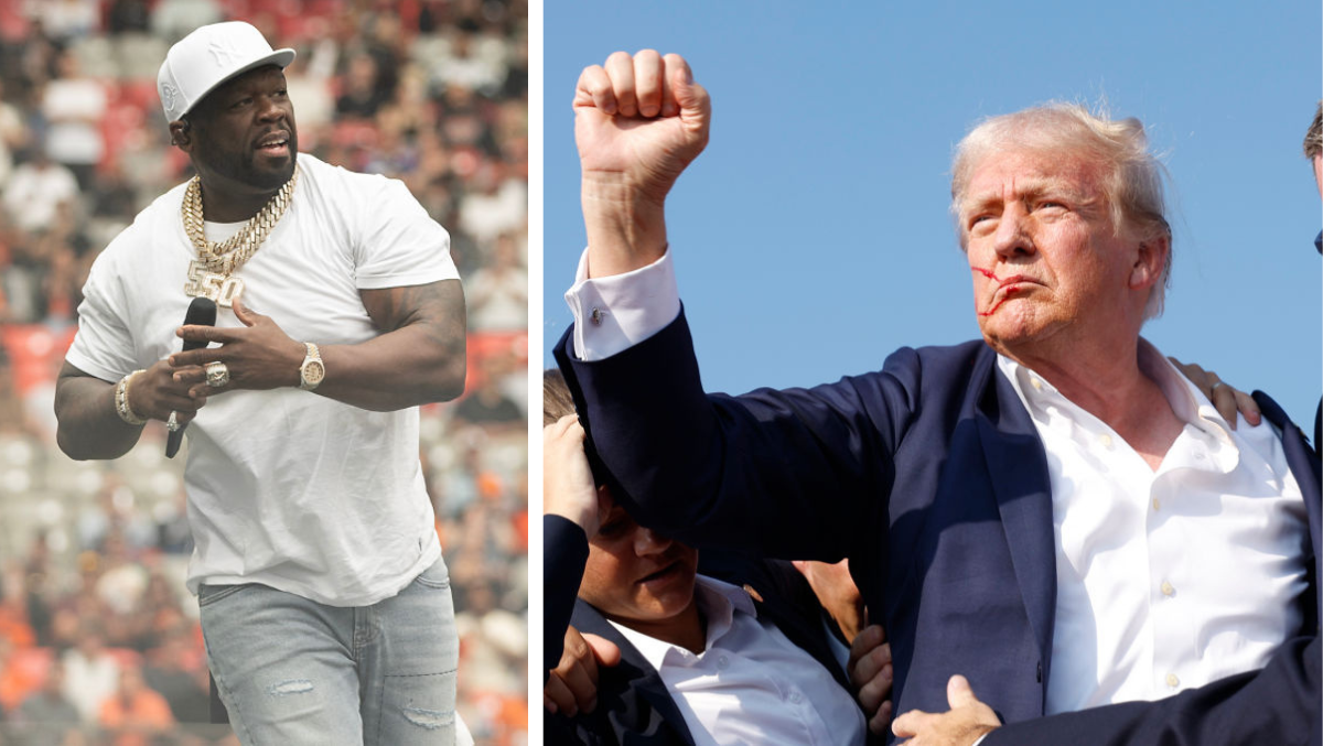 50 Cent Puts Donald Trump's Face On ‘Get Rich Or Die Tryin’' Album ...