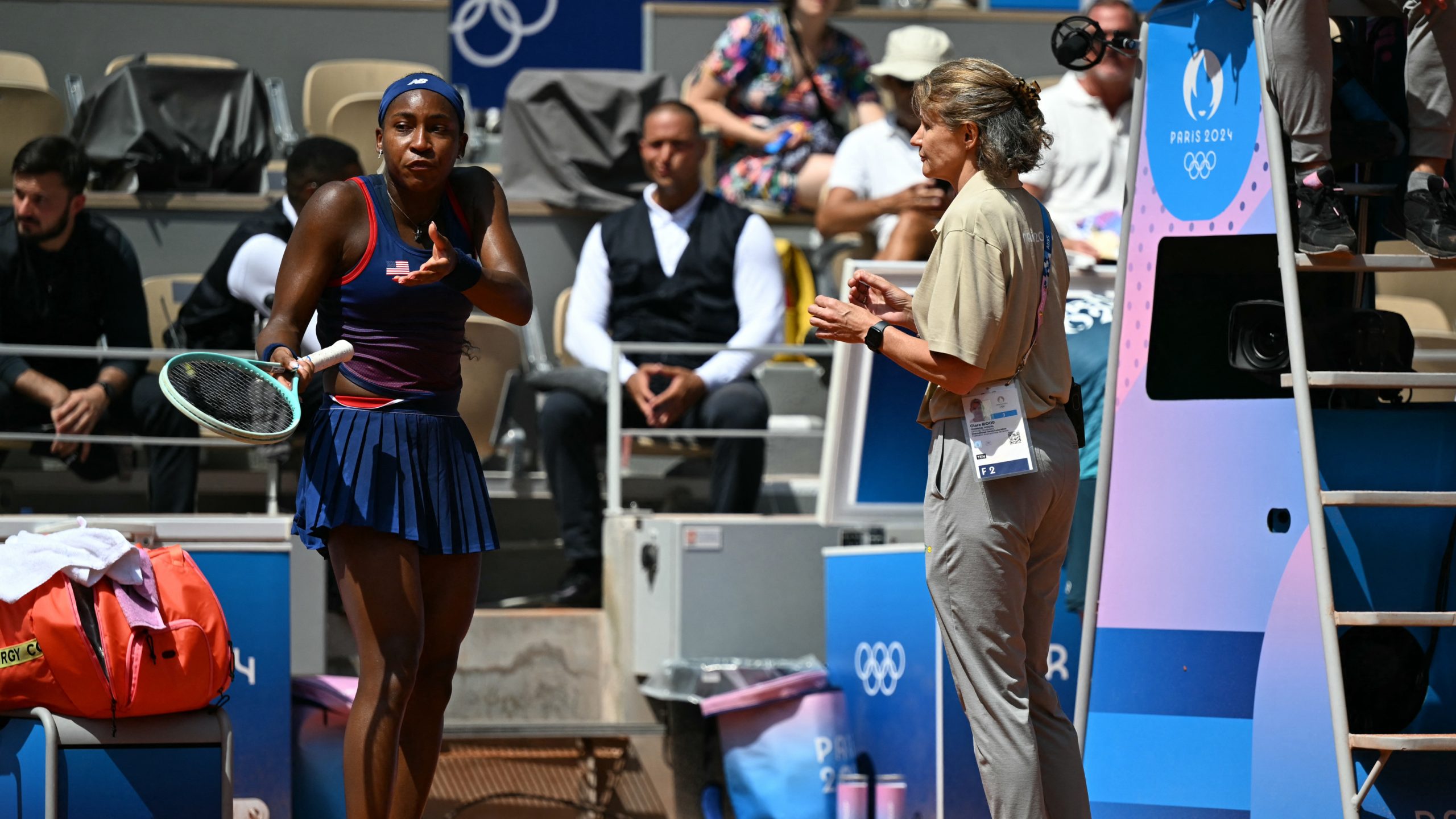 Coco Gauff Freaks Out On Umpire, Cries After Losing Olympic Match To