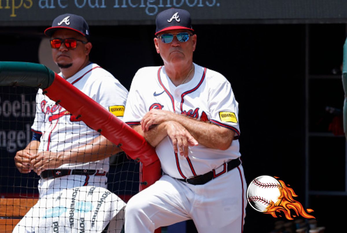Braves Manager Brian Snitker Punished By Foul Ball To The Junk | OutKick