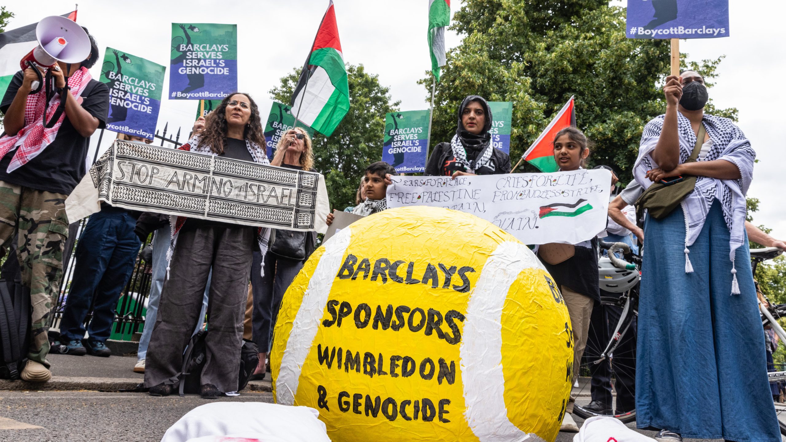 Anti-Israel Protesters Demand Wimbledon Drop Barclays As Sponsor