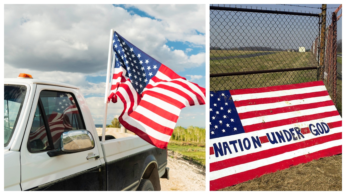 Oklahoma student banned from flying US flag on his truck gains supporters