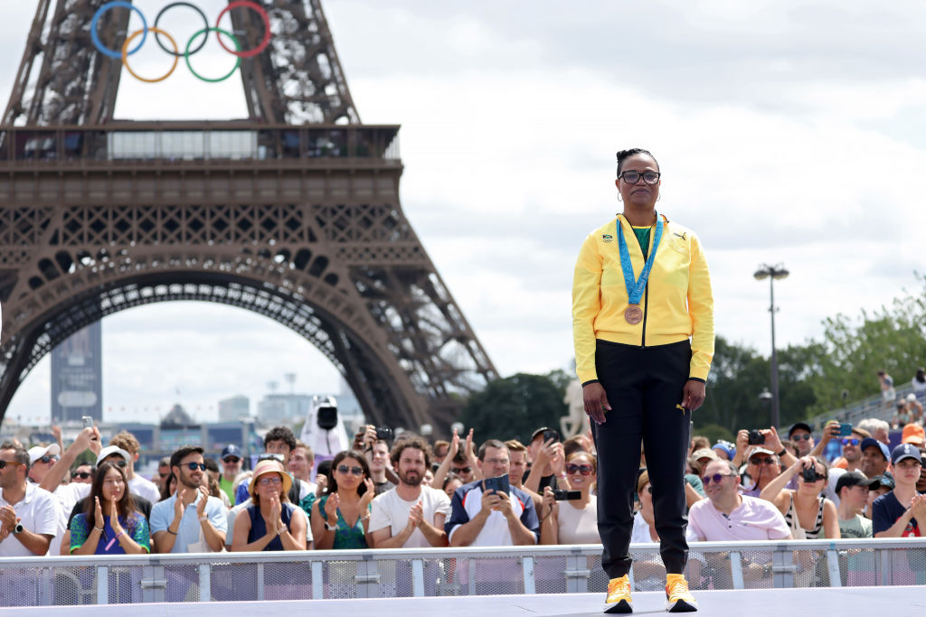 A medal from the 2000 Sydney Olympics was just awarded in Paris