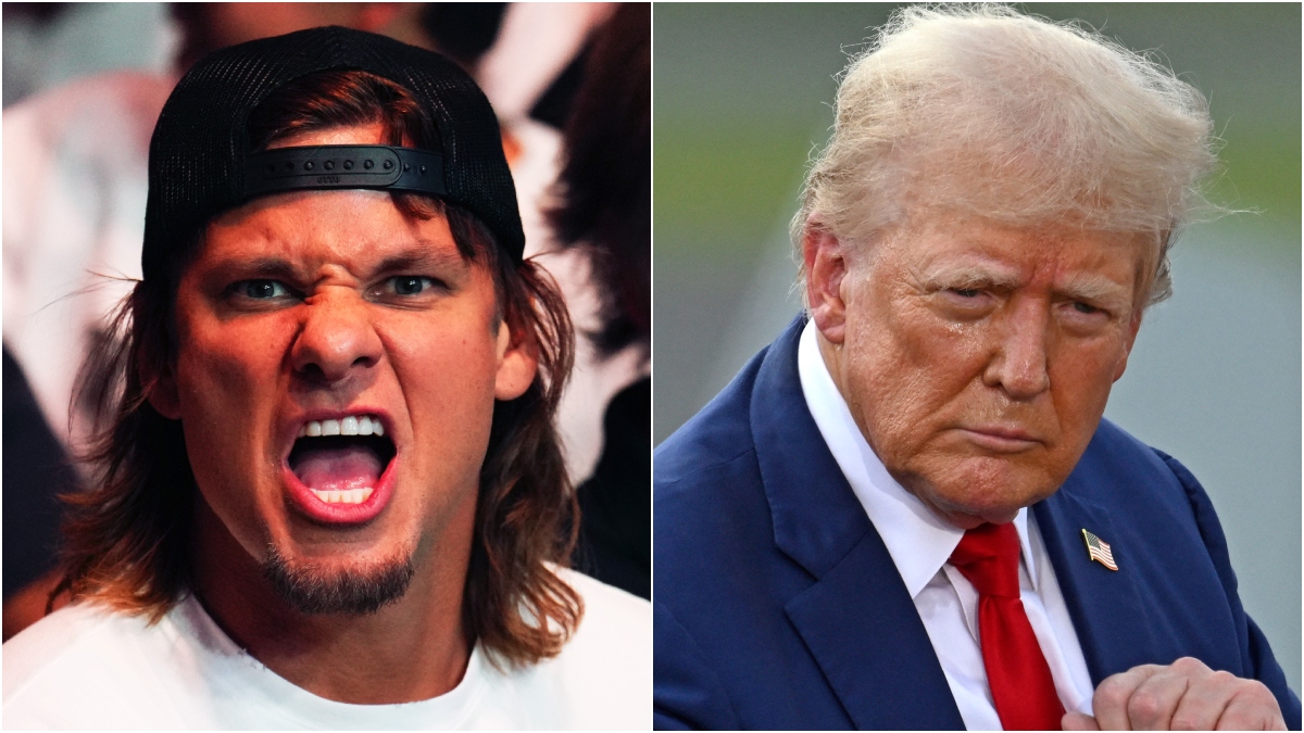 Theo Von tells crazy story about how he peed in a cup during a Trump interview