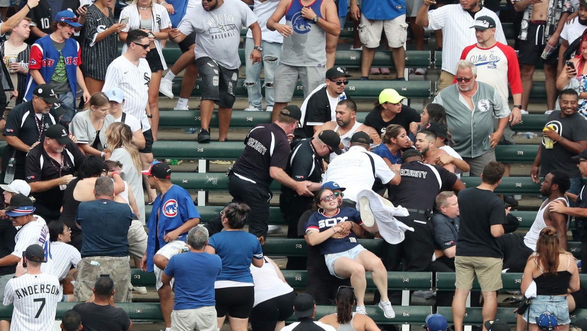 Cubs-White Sox fans take out their frustrations on each other during the crosstown series