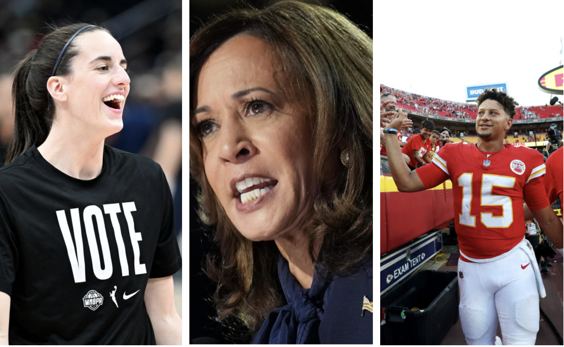 USA Today tries to force Caitlin Clark and Patrick Mahomes to support a candidate (Kamala Harris)