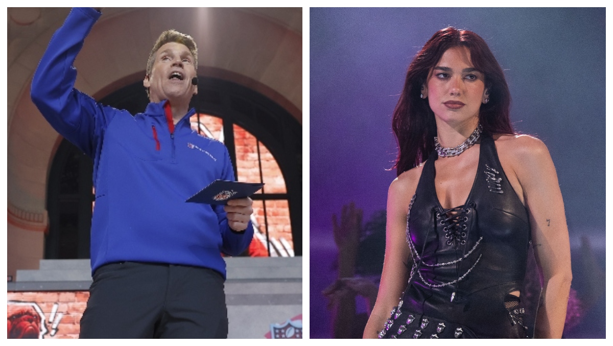 NFL RedZone Host Scott Hanson Gets Distracted By Dua Lipa During Broadcast