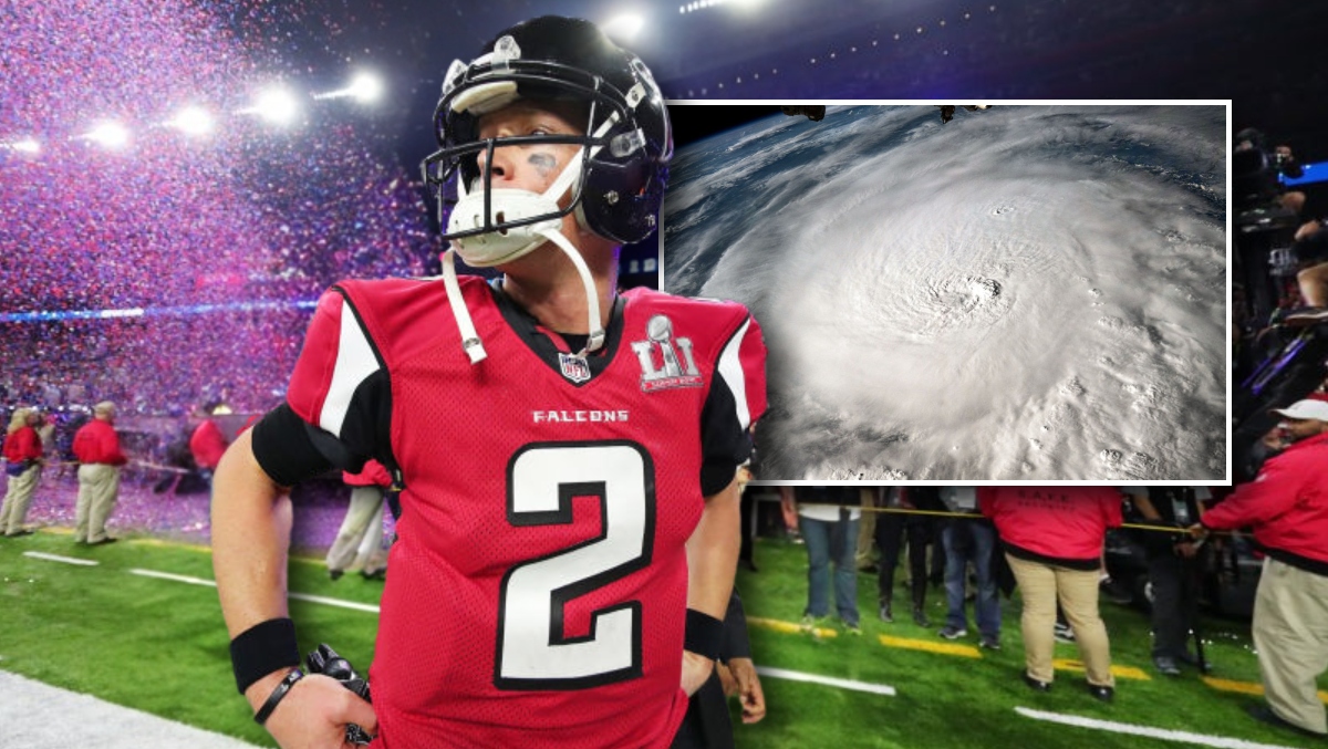 Atlanta Falcons Catch A Stray During Hurricane Milton Coverage On The 