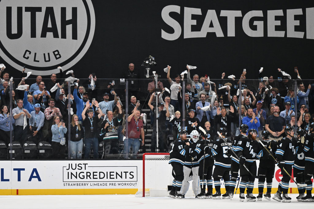 Utah HC fans break out their shoeys in standout NHL debut