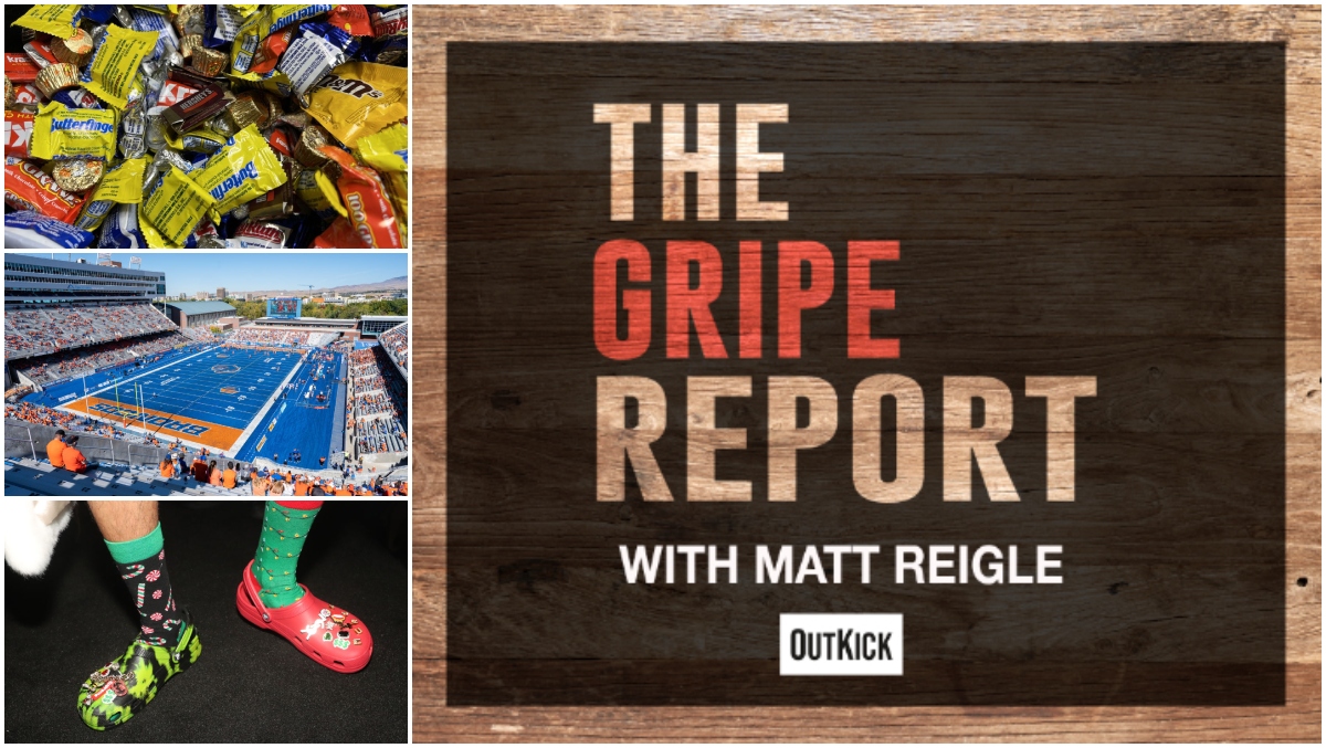 The Gripe Report Candy CoMingling, NonGreen Football Fields, Crocs