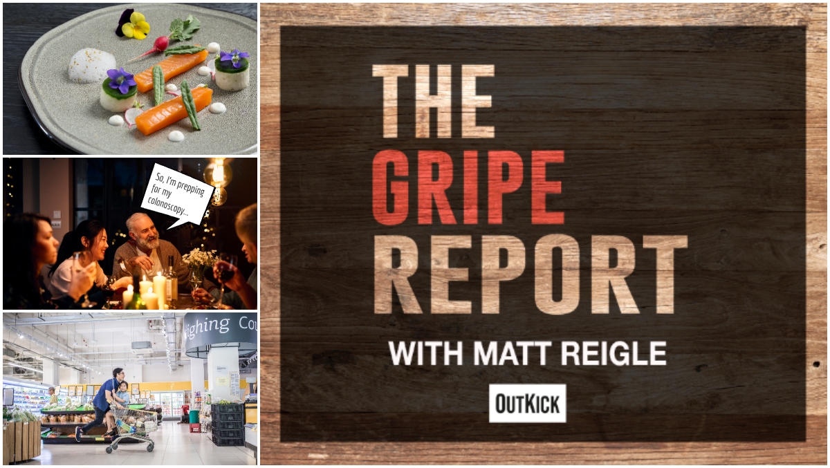 The Gripe Report: Deconstructed Food, Kids In Shopping Carts, TMI Restaurant Talk