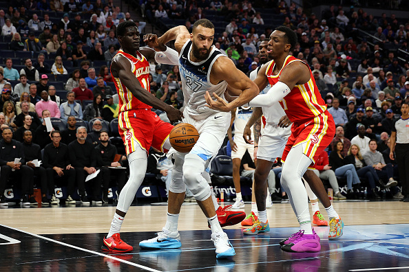 Falling Object Nearly Strikes NBA Player Rudy Gobert At Crumbling Target Center: REACTIONS