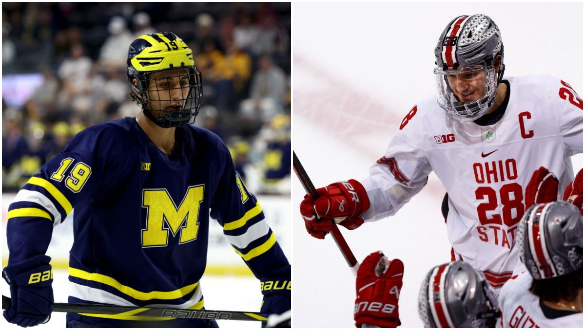 Michigan And Ohio State Take Their Rivalry To The Ice At Wrigley Field