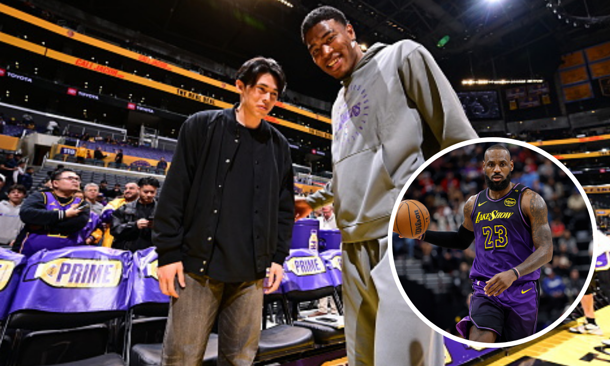 Roki Sasaki Meets LeBron James at Lakers Game