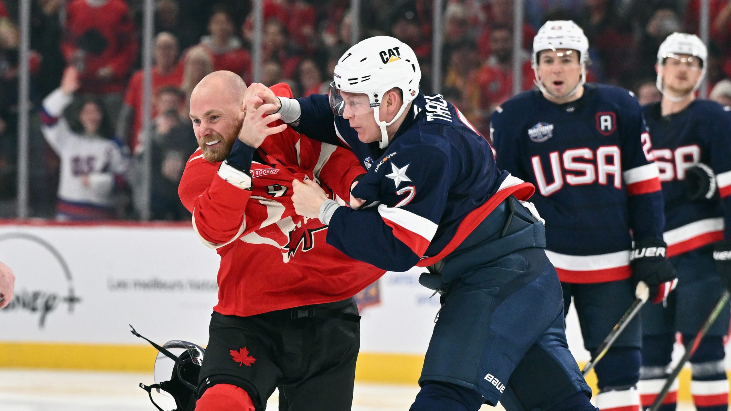 USA-Canada Face-Off Sees Three Fights in Nine Seconds