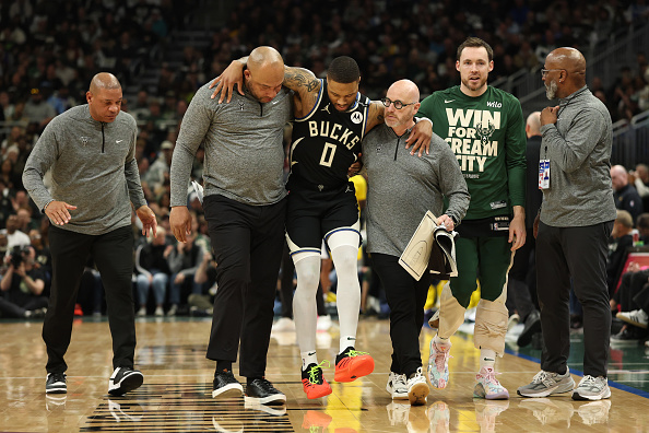 Damian Lillard Suffers Torn Achilles, Leading Fans To Believe Giannis Antetokounmpo Will Leave Bucks Soon