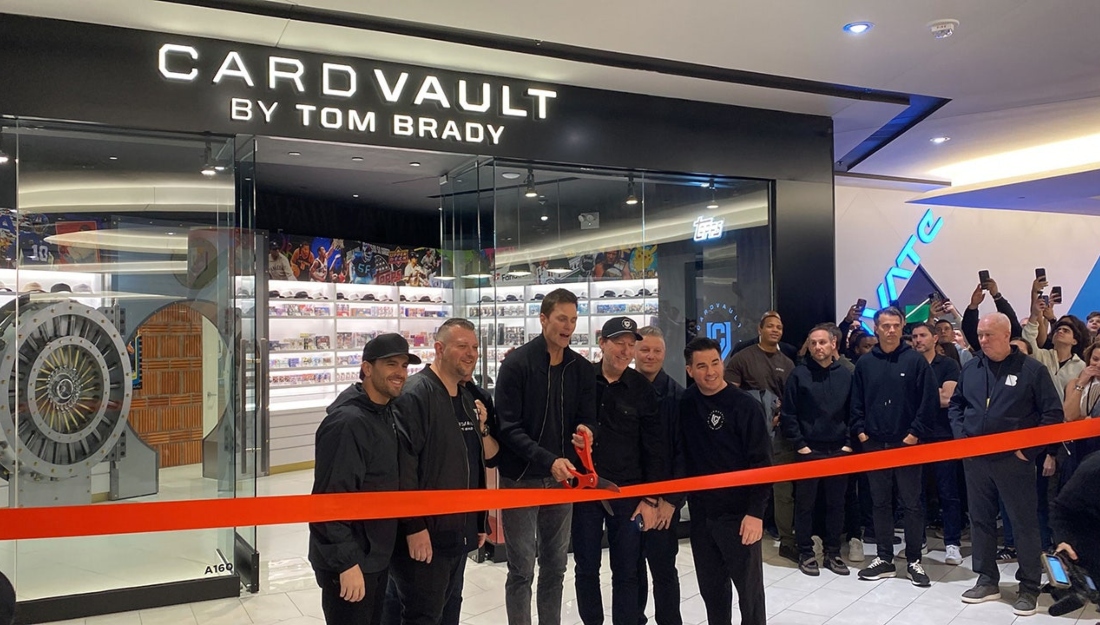 Tom Brady Opens CardVault Sports Card Store At American Dream OutKick