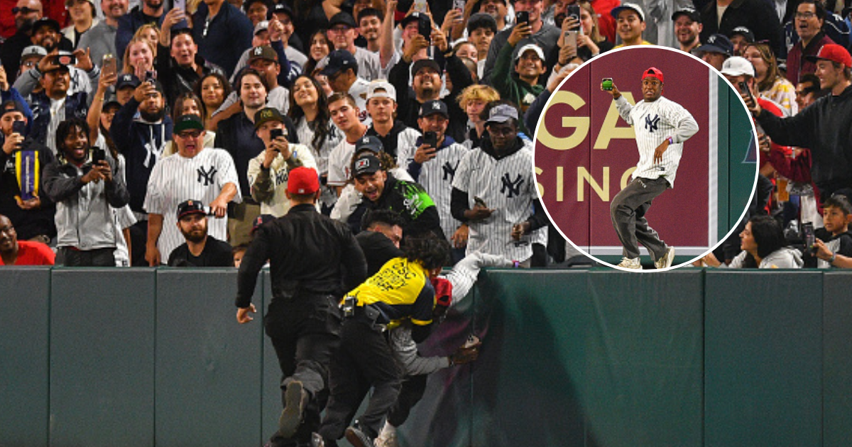 Yankees Fan Learns Not To 'Eff' With Angel Stadium Security After Running On Field