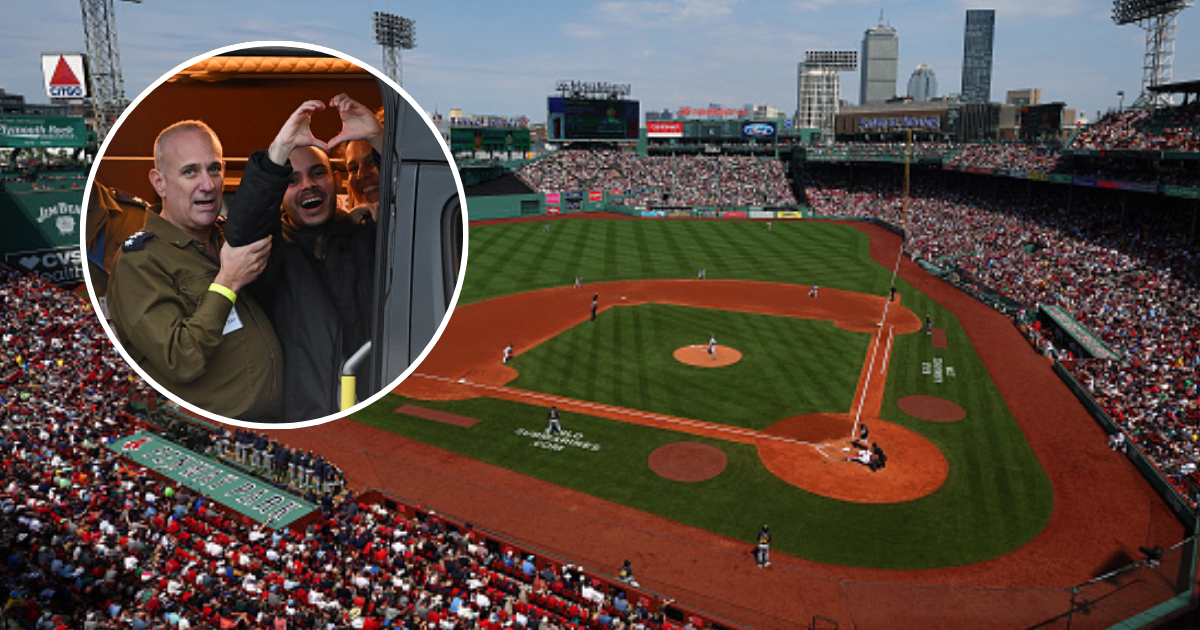 Omer Shem Tov, Freed Hamas Hostage, Throws Ceremonial First Pitch at Fenway Park on Jewish Heritage Night
