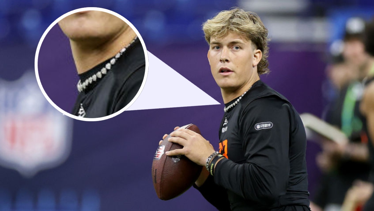 Giants Jaxson Dart's New Secret Weapon Is His Sisters' Necklace...Which He Took From Her Room