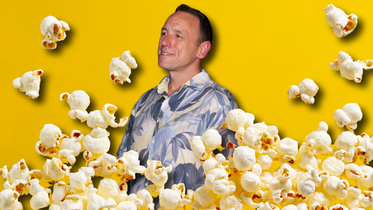 Joey Chestnut Sets New Popcorn Eating World Record