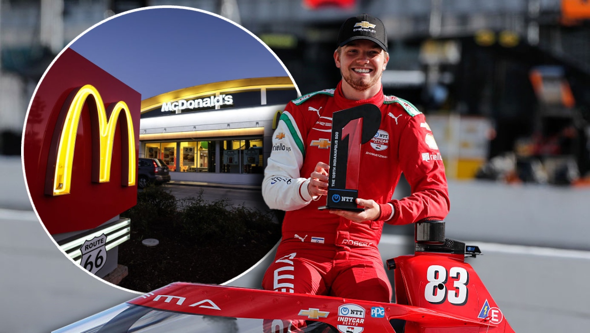 Robert Shwartzman Is One Of Us, Celebrated Stunning Indy 500 Pole At McDonald's