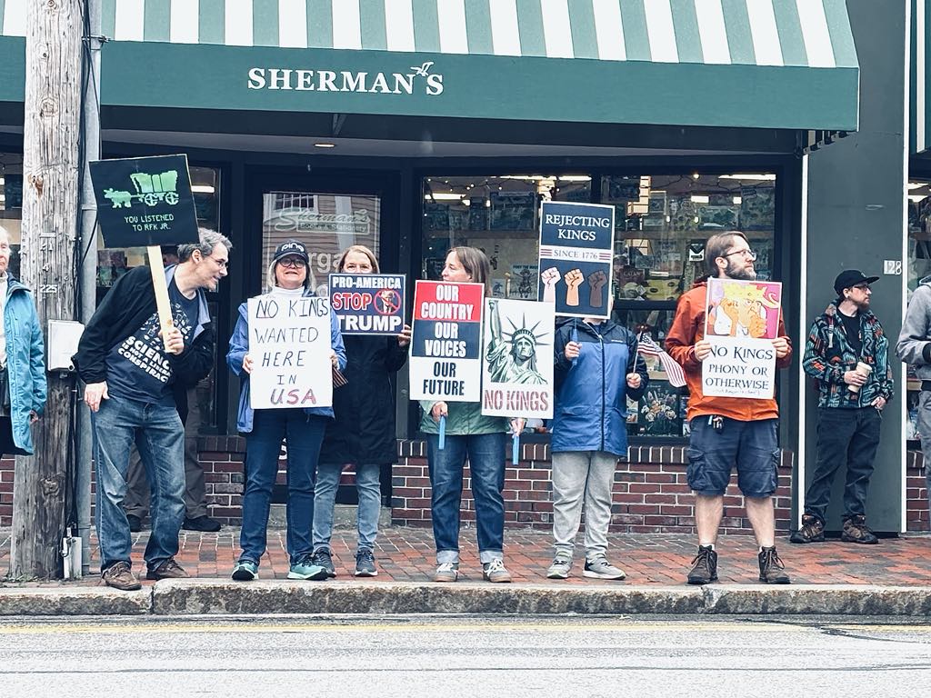 'No Kings Day' Protestors Took Over Downtown Freeport, ME., I Spoke With One Of Them