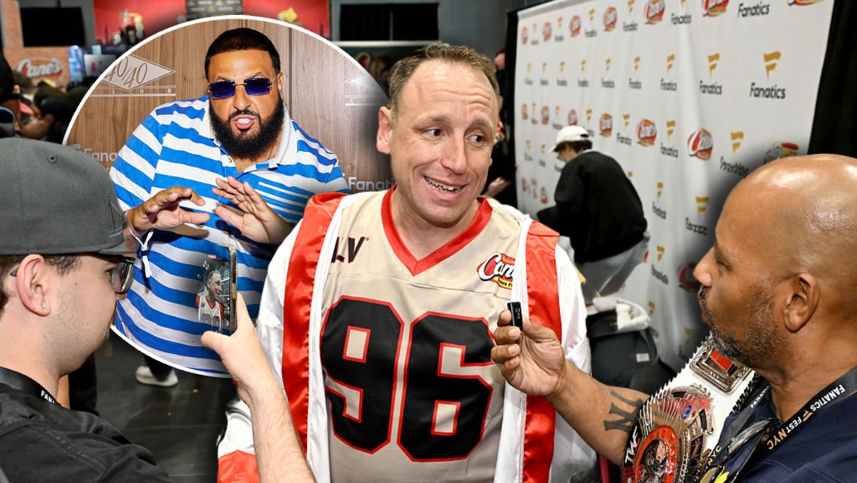 DJ Khaled Is In Awe Of Joey Chestnut's Chicken Tender Eating Skills, As He Should Be