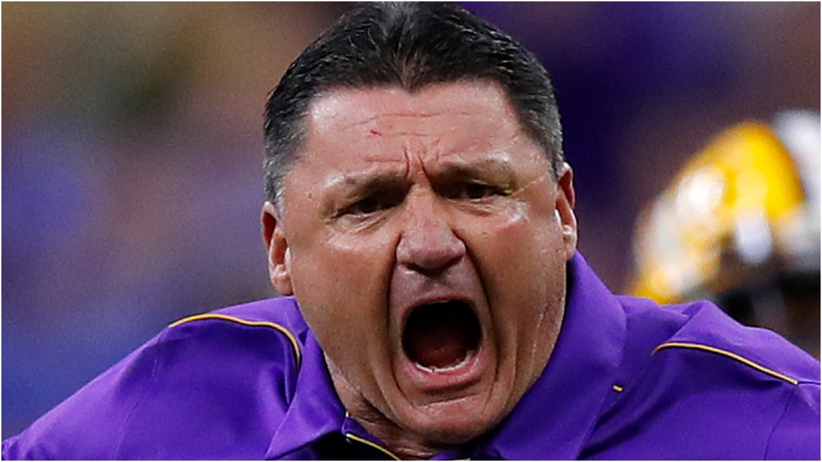 Former LSU Coach Ed Orgeron Confronts Alabama Fan in Viral Encounter