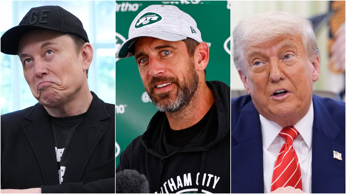 Aaron Rodgers Hilariously Found Himself A Victim Of The Trump/Musk Feud ...