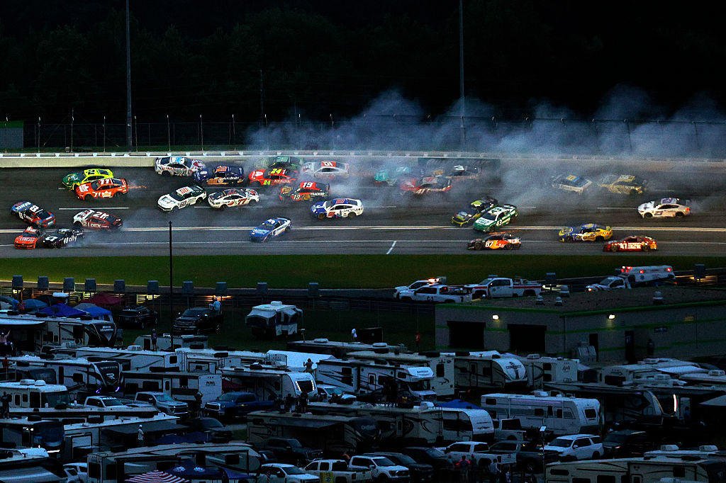 Nearly Entire NASCAR Cup Series Field Crashes In 'Big One' At Atlanta
