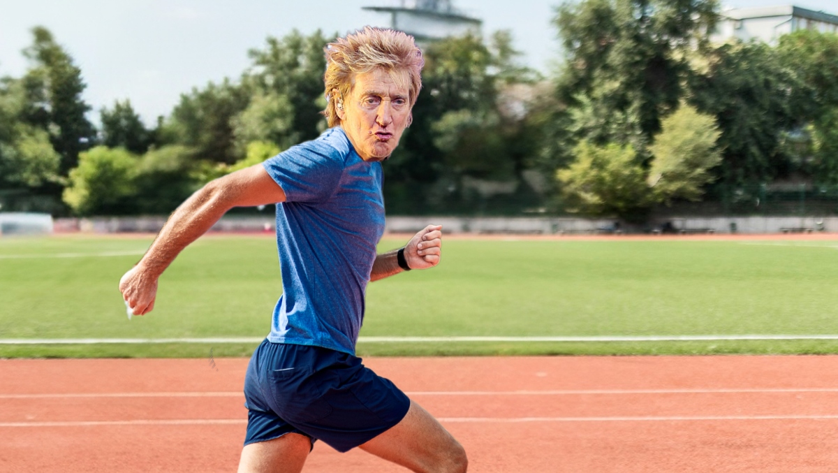 Rod Stewart Wants To Break The Sprinting World Record... For 80-year-olds