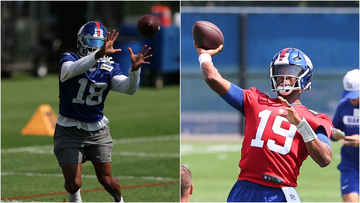Giants WR Darius Slayton Has Hilarious Reaction To Having Jameis Winston As His QB