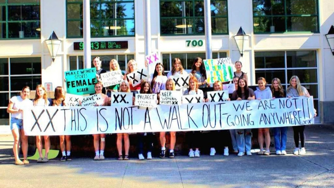 Washington High School Girls Stage Protest After Male Won State Title
