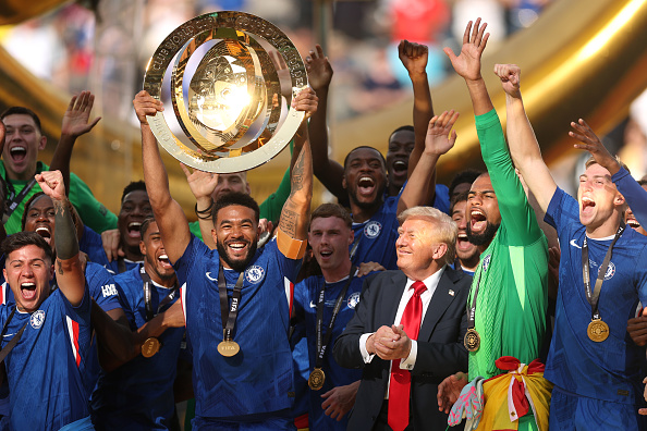 Trump Crashes Chelsea’s FIFA Club World Cup Bash With Powerful Photobomb