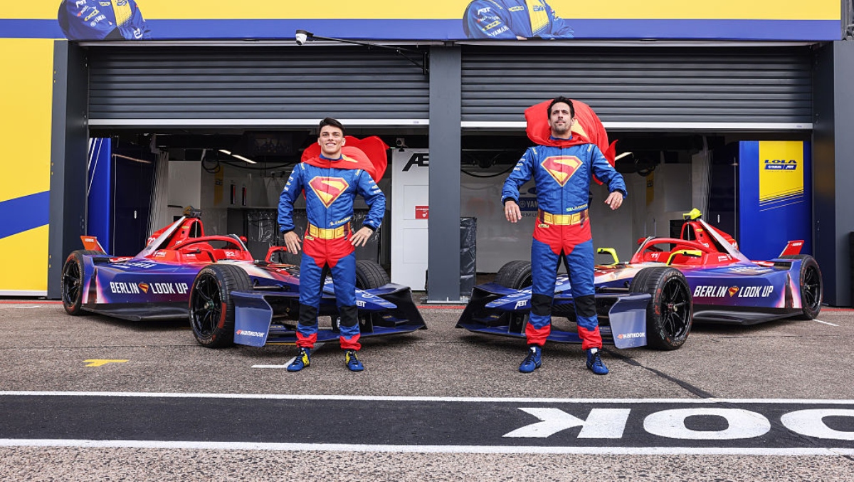 Amid Movie Controversy, Formula E Team Unveils Slick Superman Livery And Firesuits