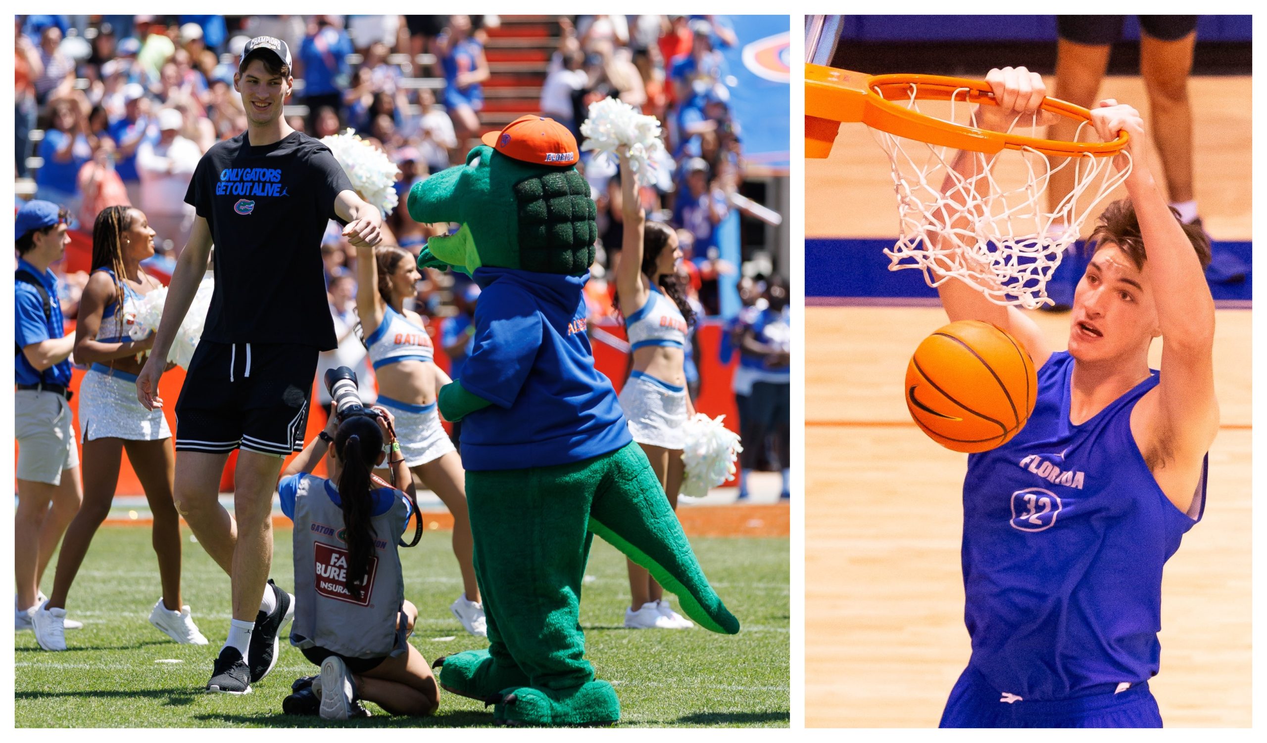 7-Foot-9 Florida Basketball Player Fails Football Tryout for Kick Block