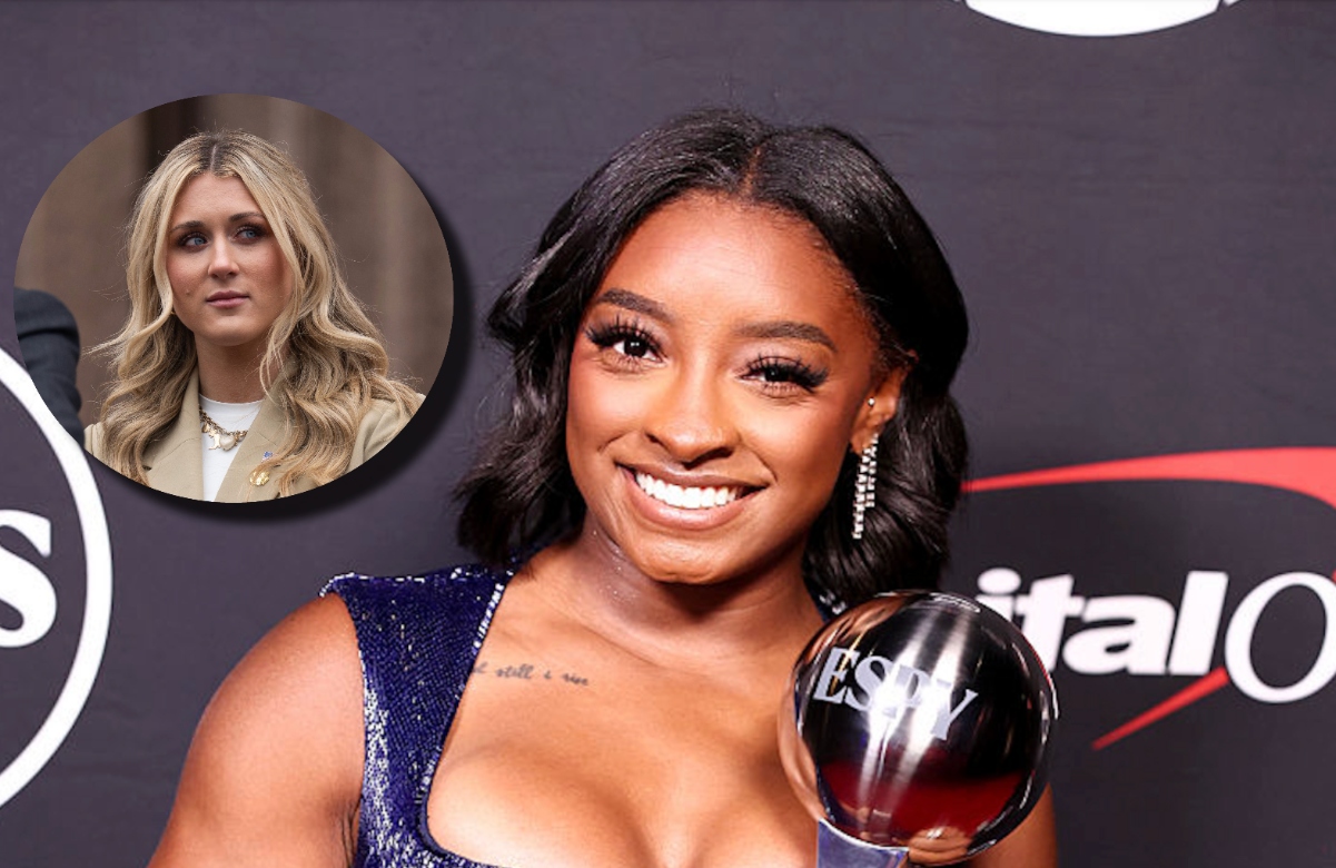 Simone Biles Acts Surprised To Win ESPY Over Men After Feud With Riley  Gaines | OutKick