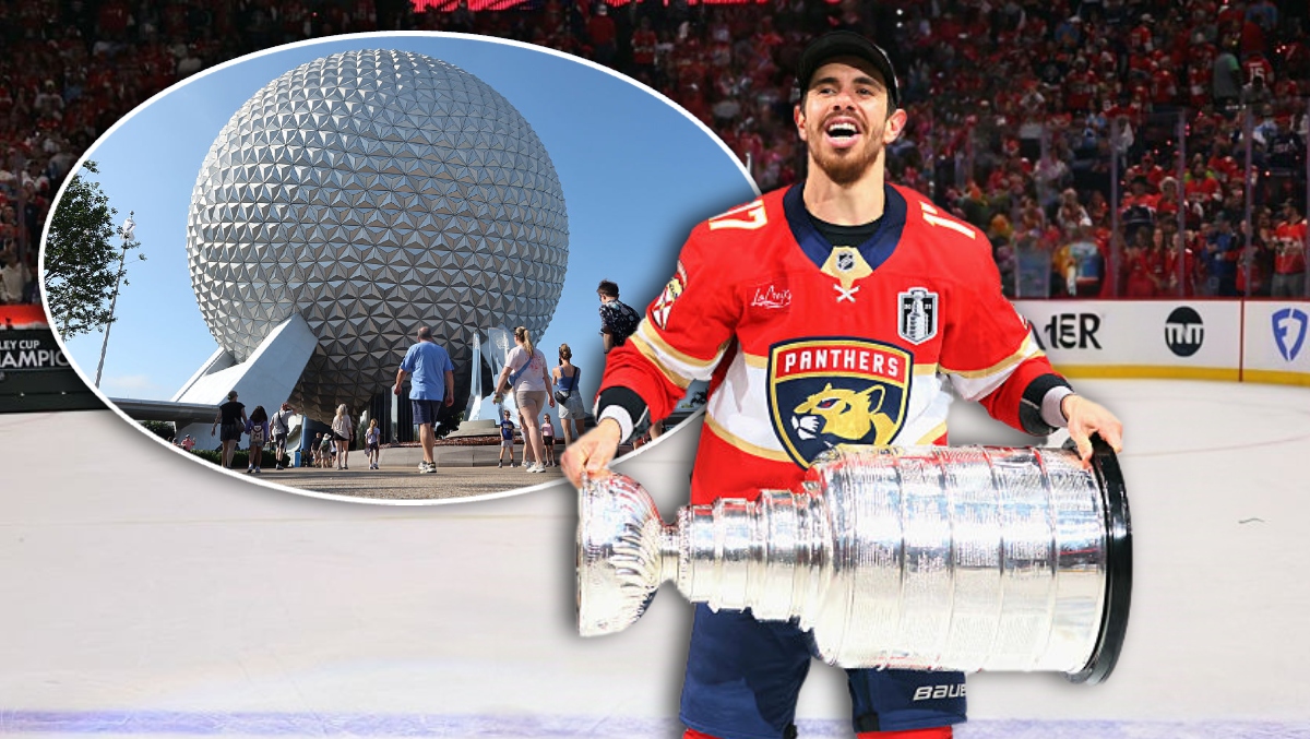 Florida Panthers' Rodrigues Tours Stanley Cup at Disney World