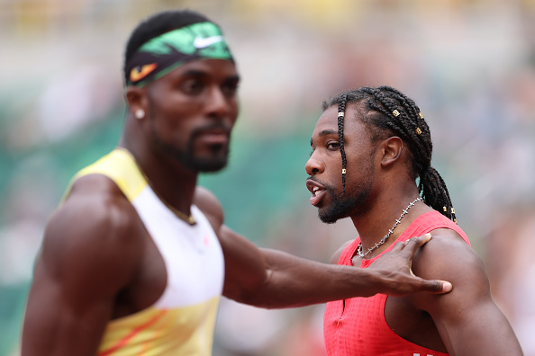 Noah Lyles Wins US 200m Final, Rival Kenny Bednarek Shoves Amid Tensions