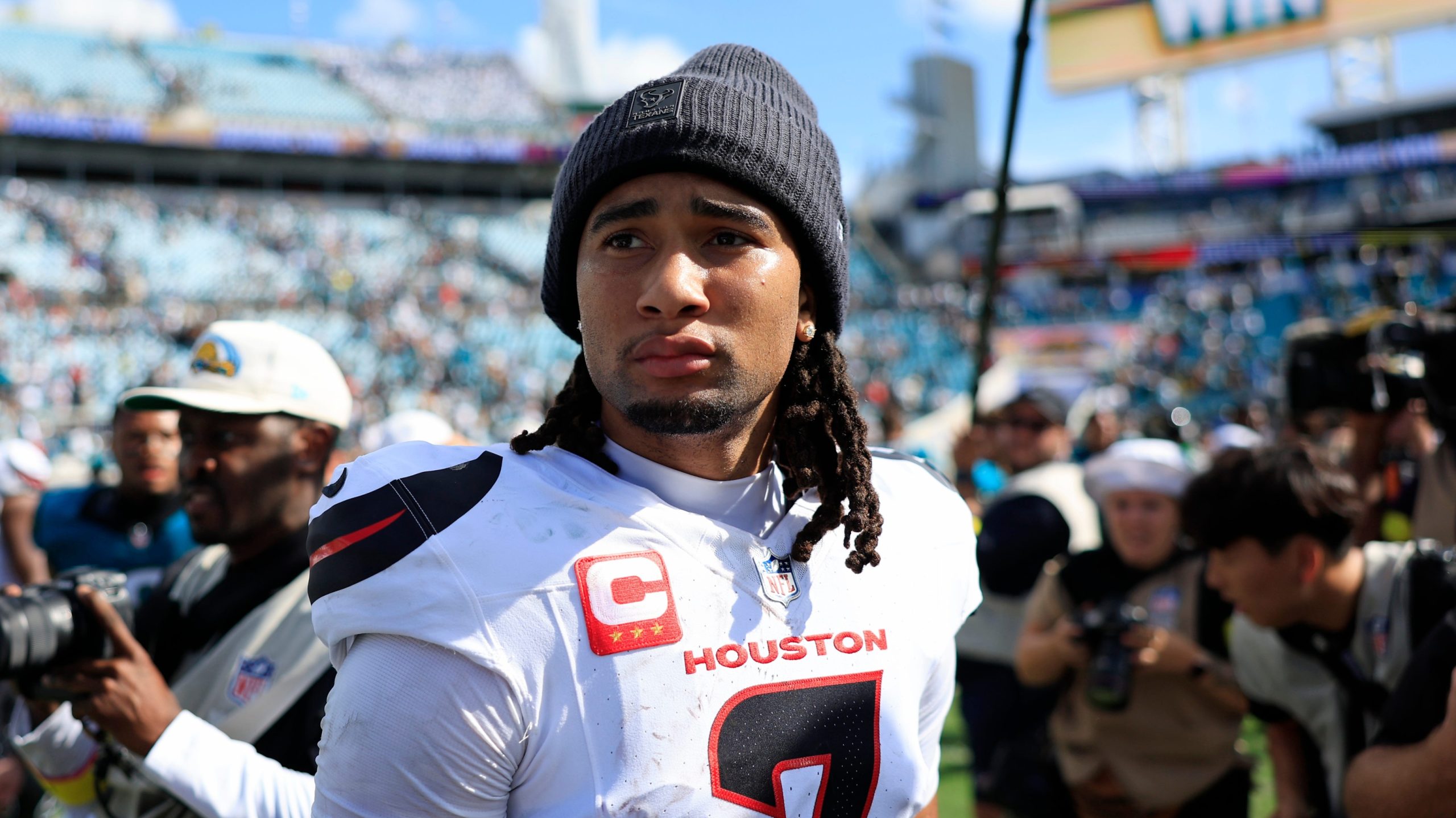 Playoff Stinker Reminds Internet Of CJ Stroud's 'Advice' To Caleb Williams