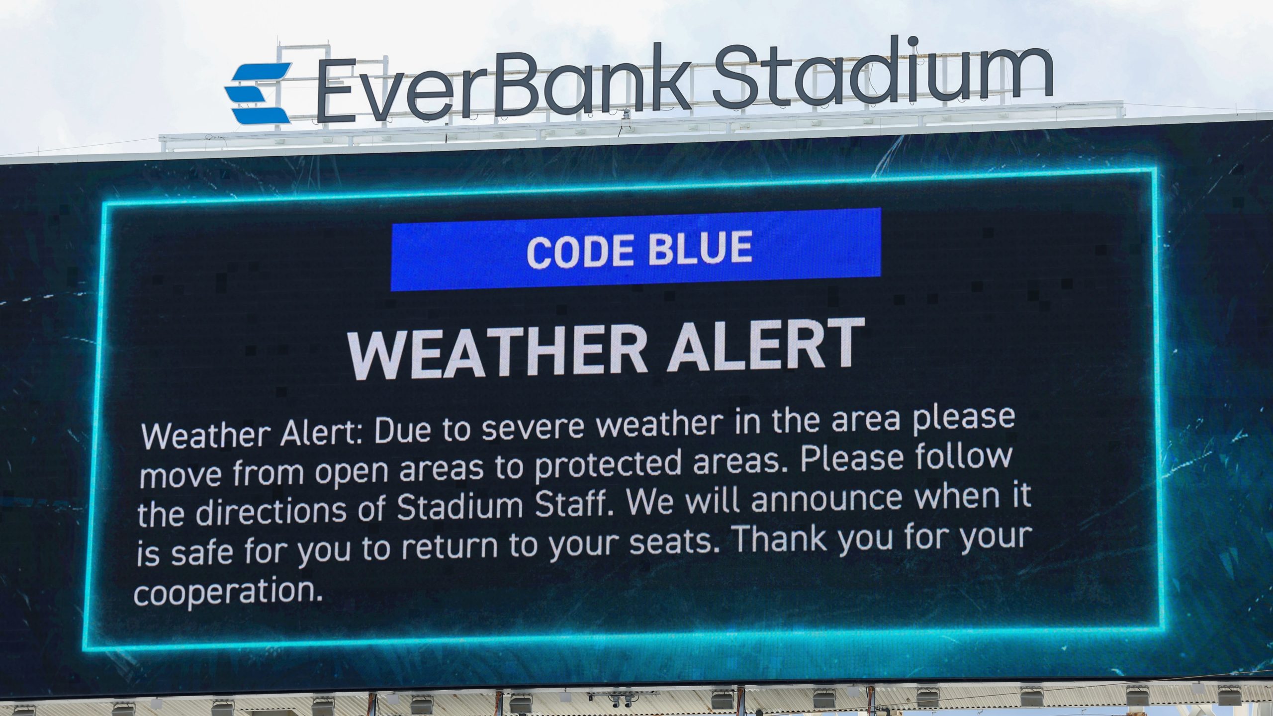 Week 1 NFL Games Lightning-Delayed, Jaguars, Panthers, Titans Affected