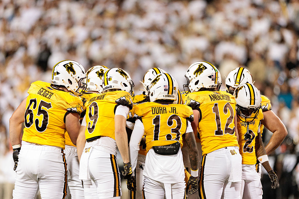 Wyoming’s Football Field Covered In Hail For UNLV Matchup Is A Sight To Behold