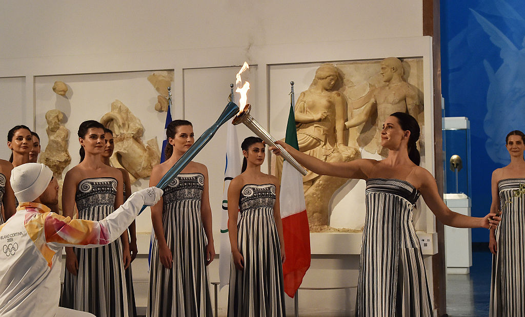 The Weather Was A Total Buzzkill During The Olympic Torch Lighting Ceremony