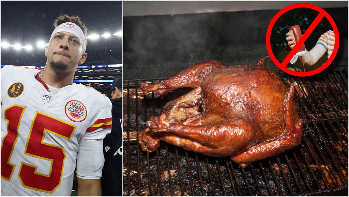 Mahomes Dumping Ketchup On Turkey Is Offensive, But Bad Cooks Are To Blame