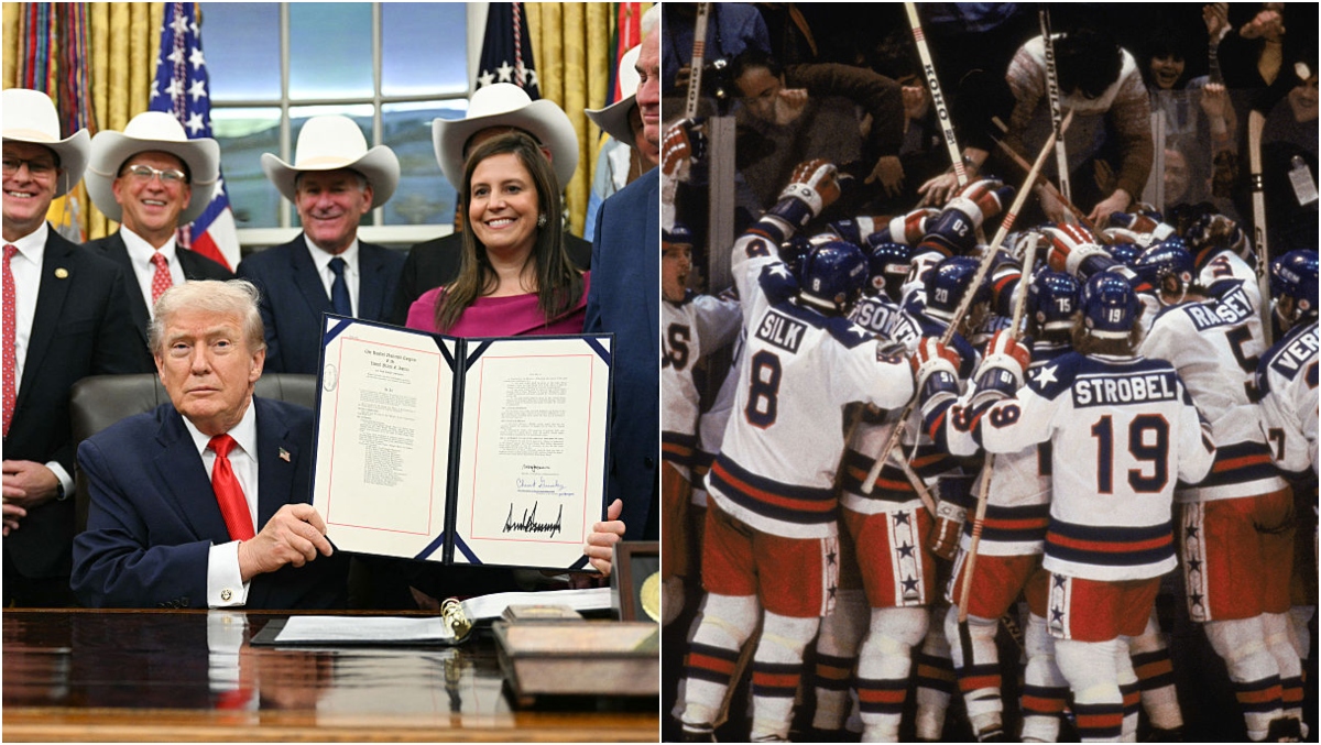 President Trump Honors Miracle On Ice Legends With Congressional Gold Medals, Throws On A Cowboy Hat