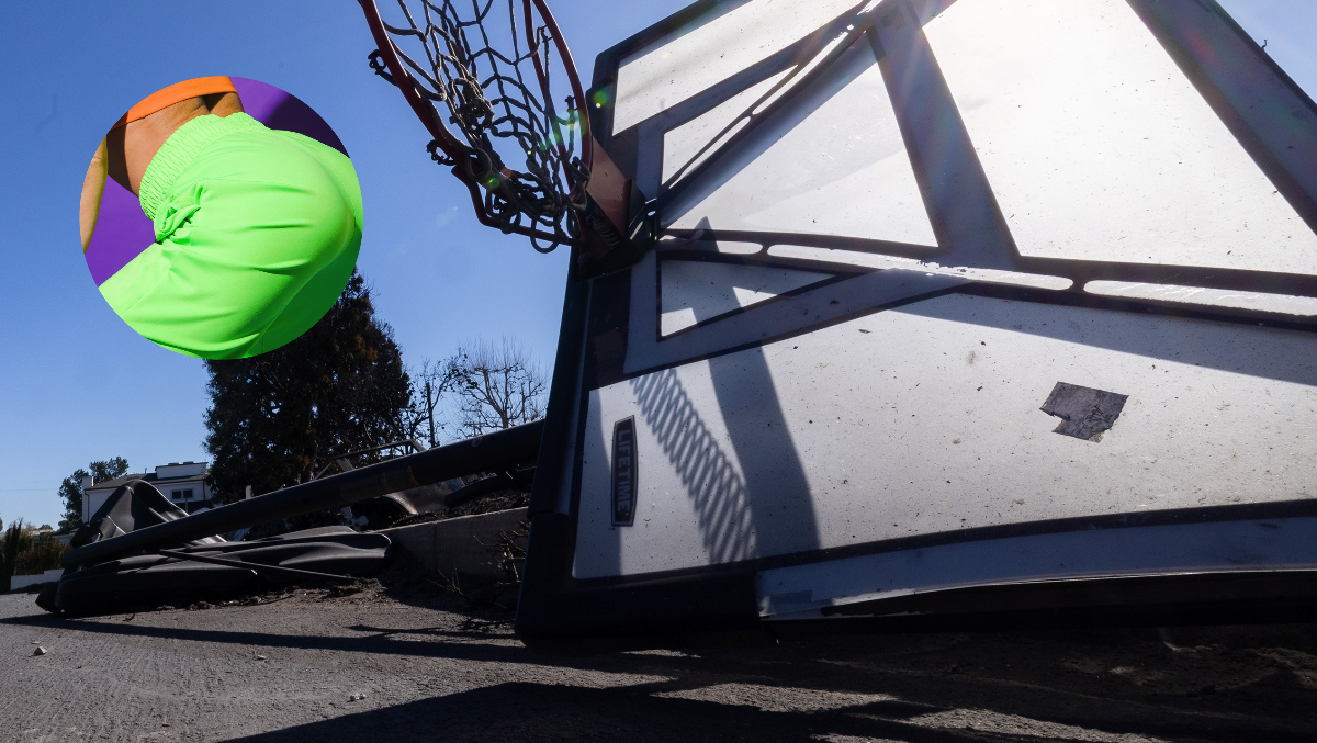 Twerking Above The Rim Is All Fun & Games Until You Get Slammed Into The Pavement When Entire Goal Gives Out