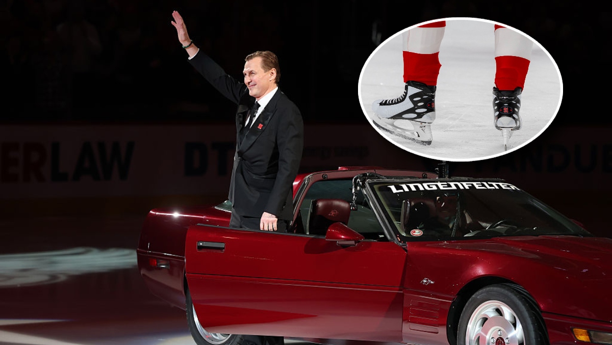 Red Wings Honor Sergei Federov In Style With White Skates And An Iconic Corvette